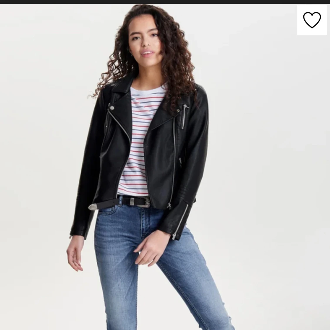 Svart skinnjacka från ONLY - 1