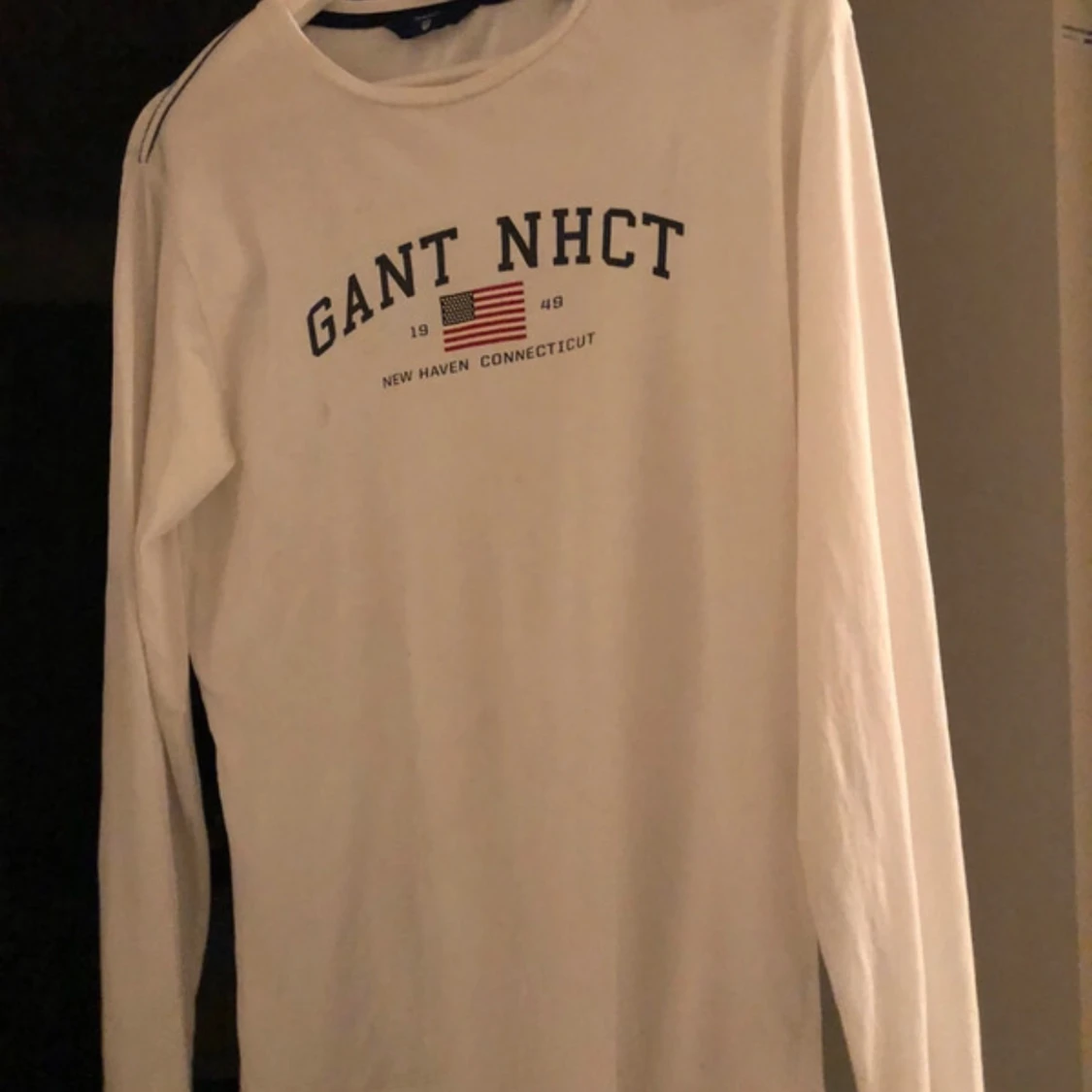 Vit långärmad tröja från Gant