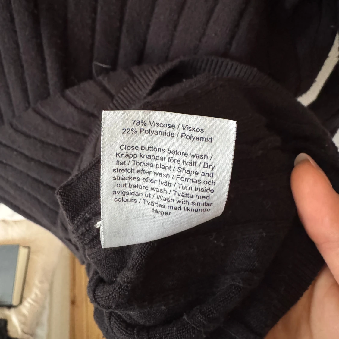 Svart ribbad tröja från Stockh LM - 3