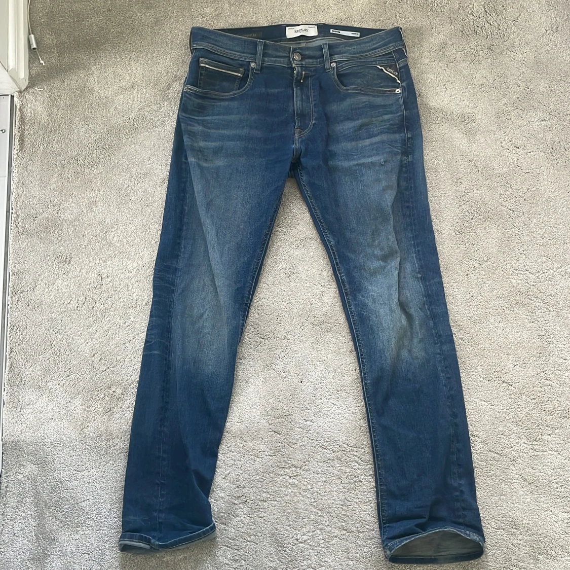Blå jeansbyxor från Replay