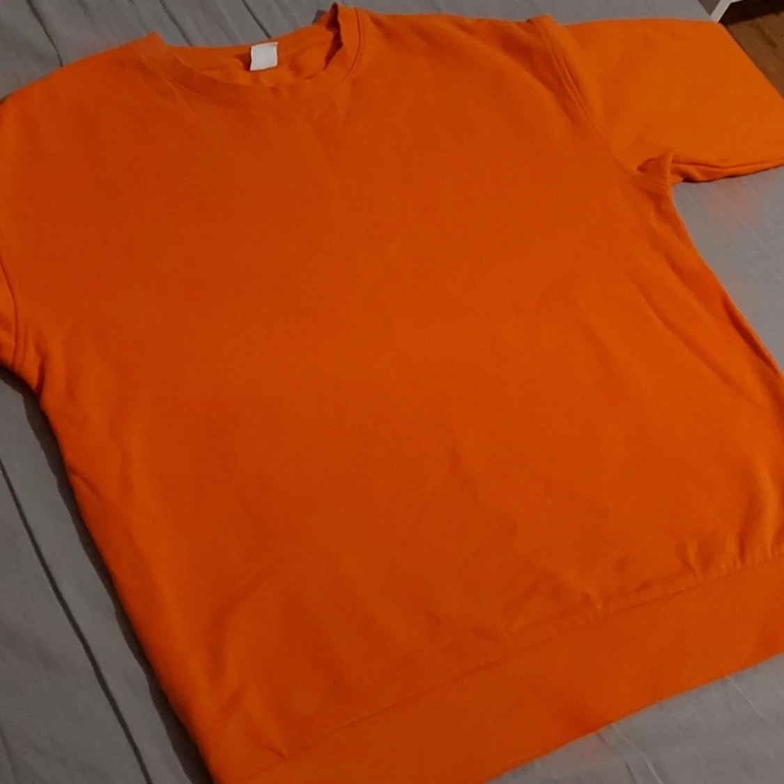 Orange sweatshirt i bomull - 2