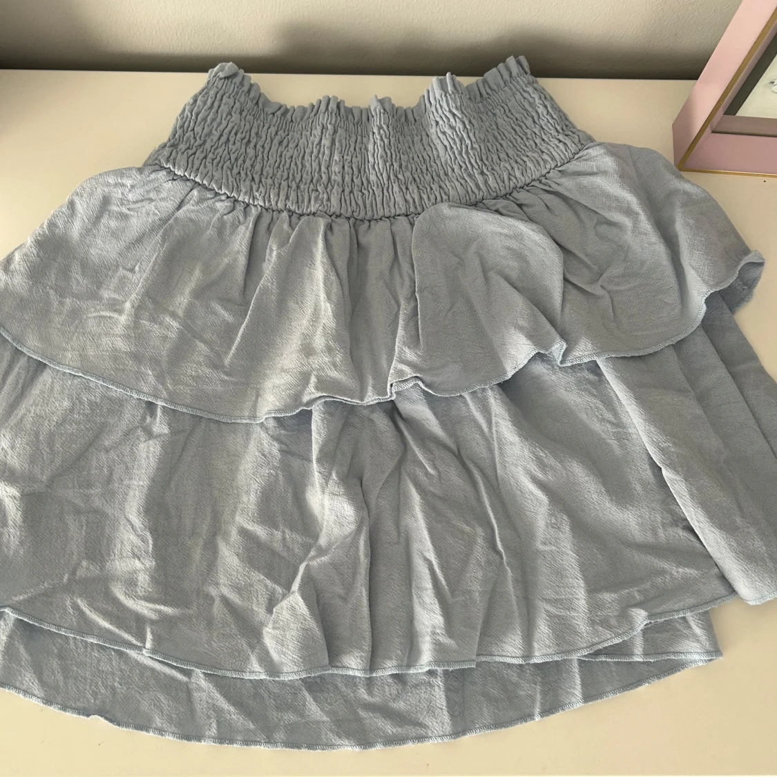 Ljusblå volangkjol - 3