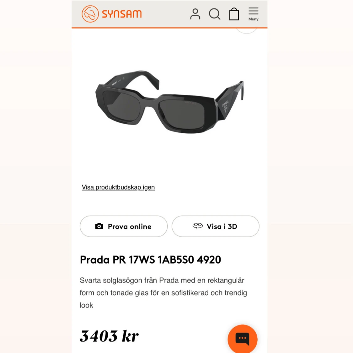 Svarta solglasögon från Prada - 3