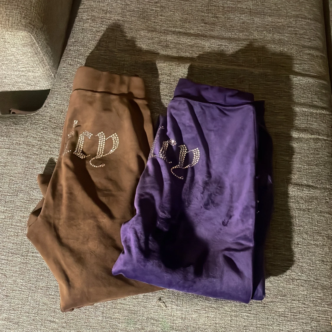 Juicy Couture mjukisbyxor brun & lila S