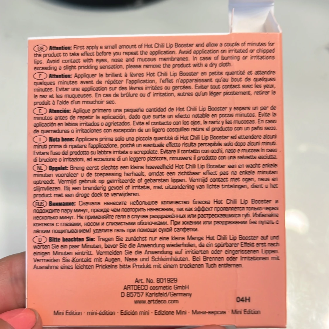 ARTDECO Hot Chili Lip Booster - 2