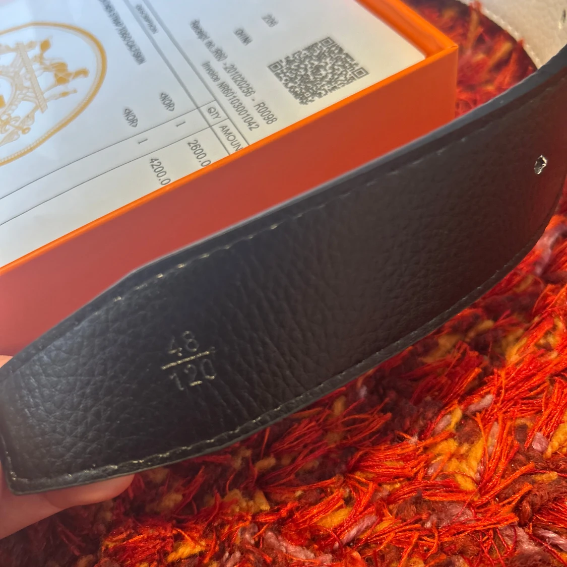 Svart och vit skärp bälte  - 3