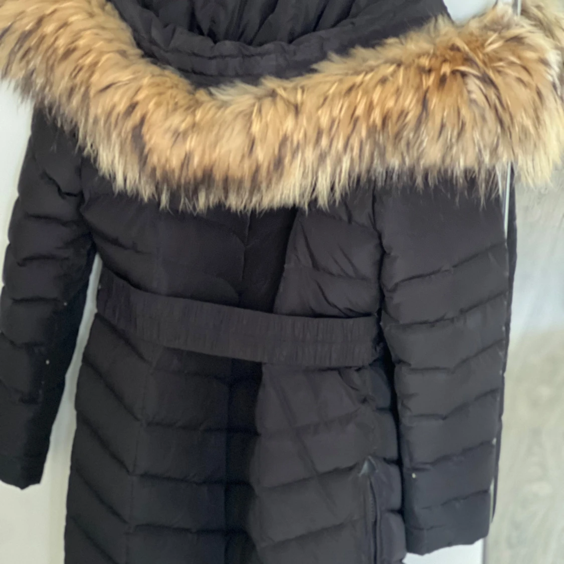 Svart lång dunjacka Hollies  - 1