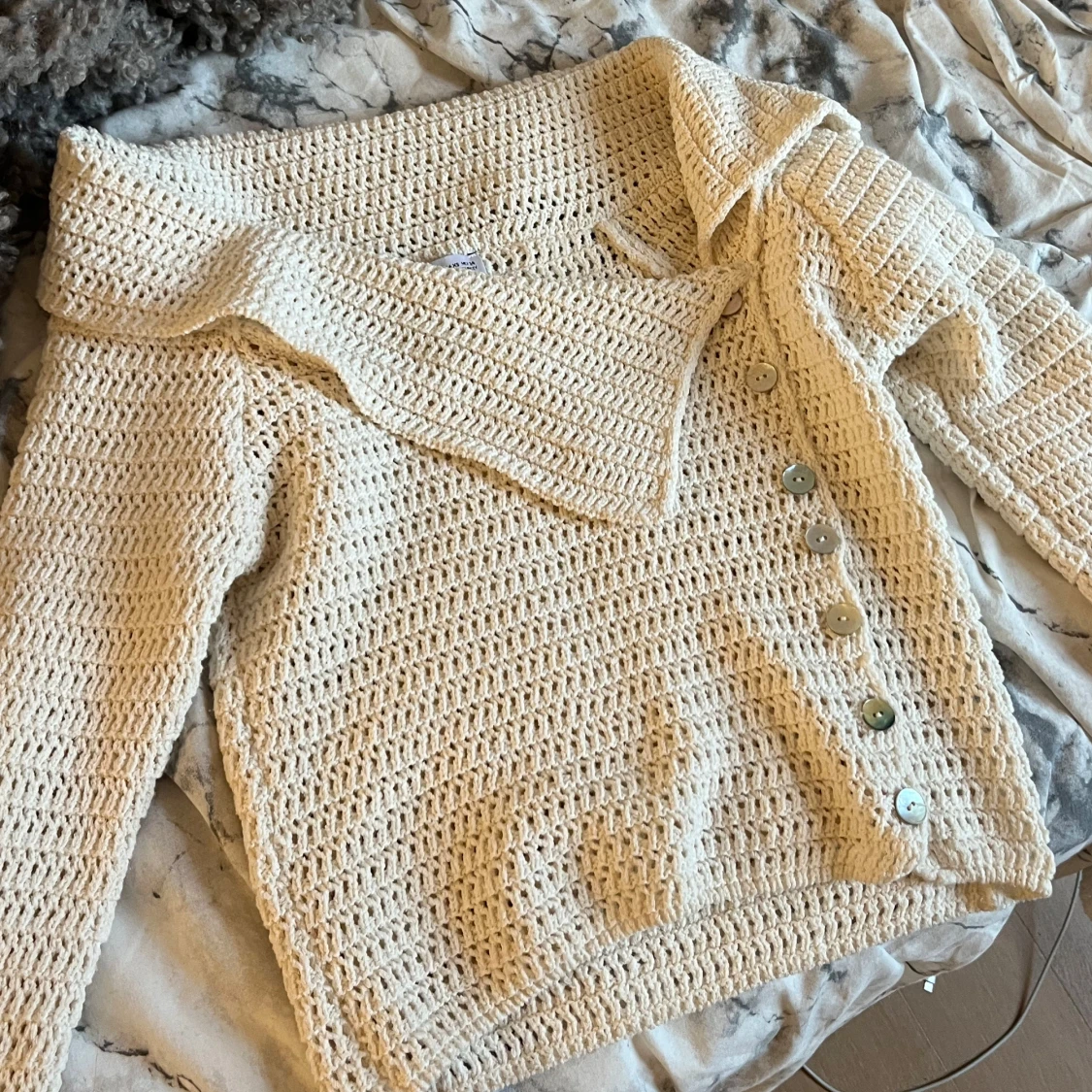 Krämvit virkad topp ifrån Zara!🤍 - 2