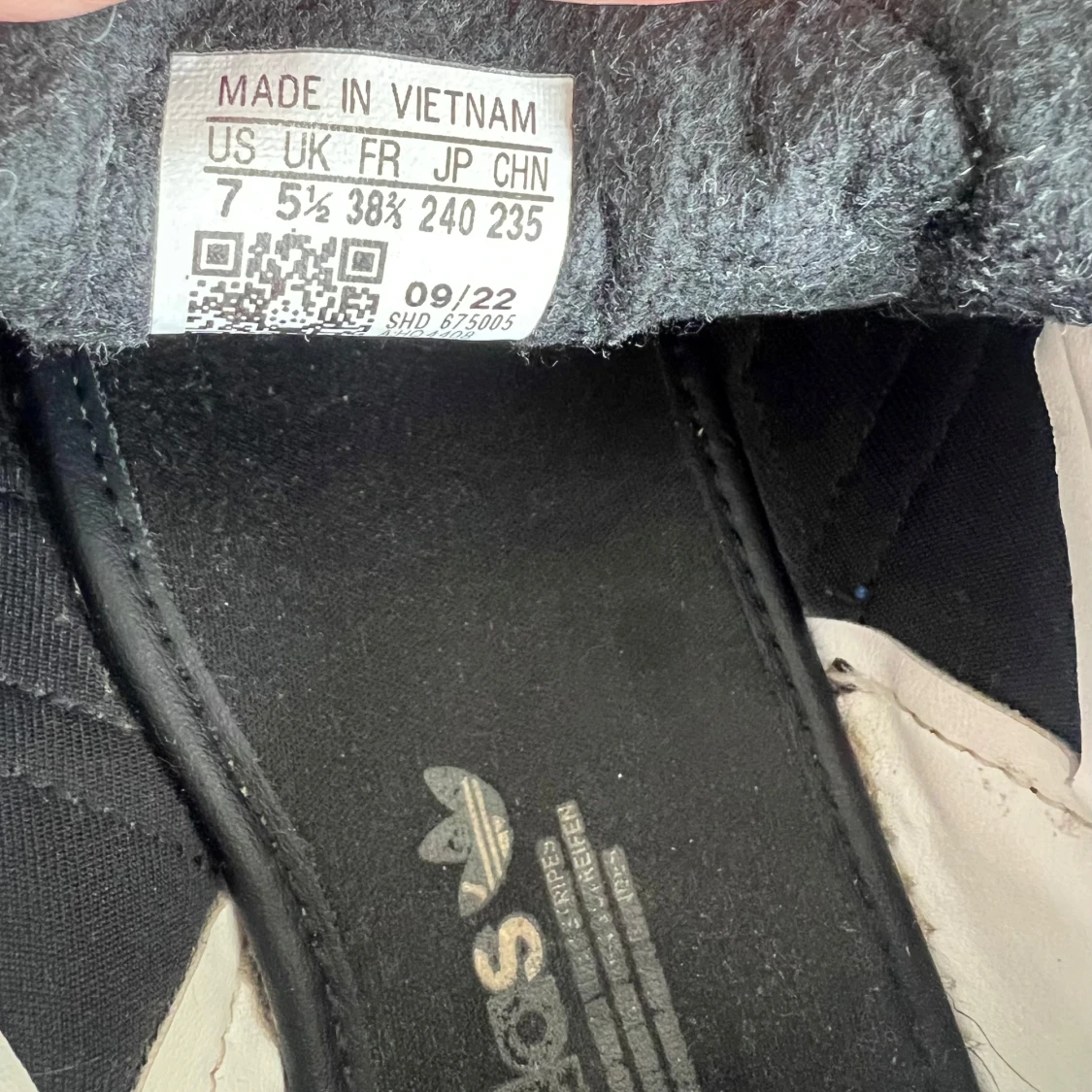 Adidas Gazelle svart/blå sneakers 38,5 - 3