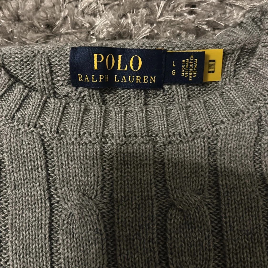 Ralph lauren kabelstickad sweatshirt - 91