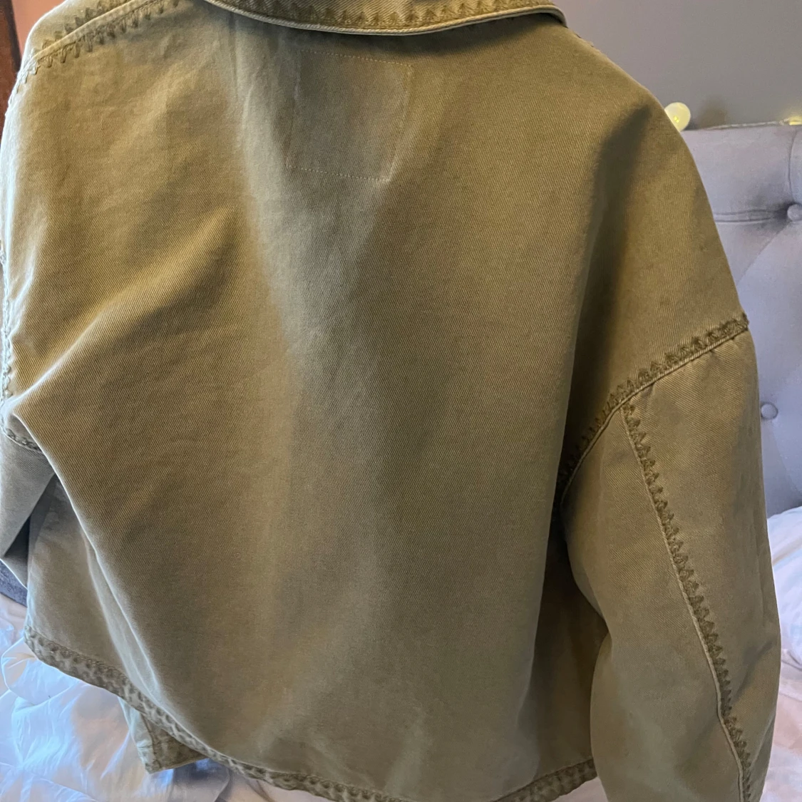 Jeans jacka grön - 3