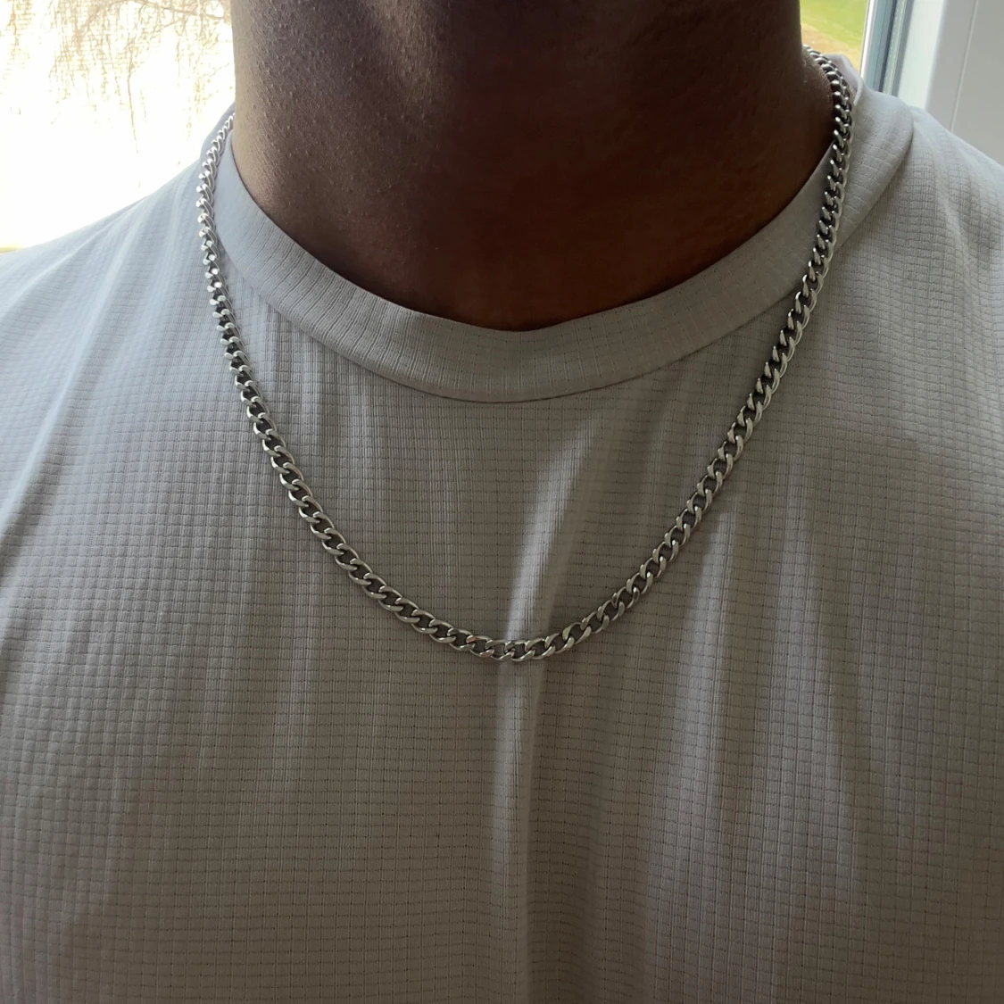 Rostfri stål kedja 55cm - 1