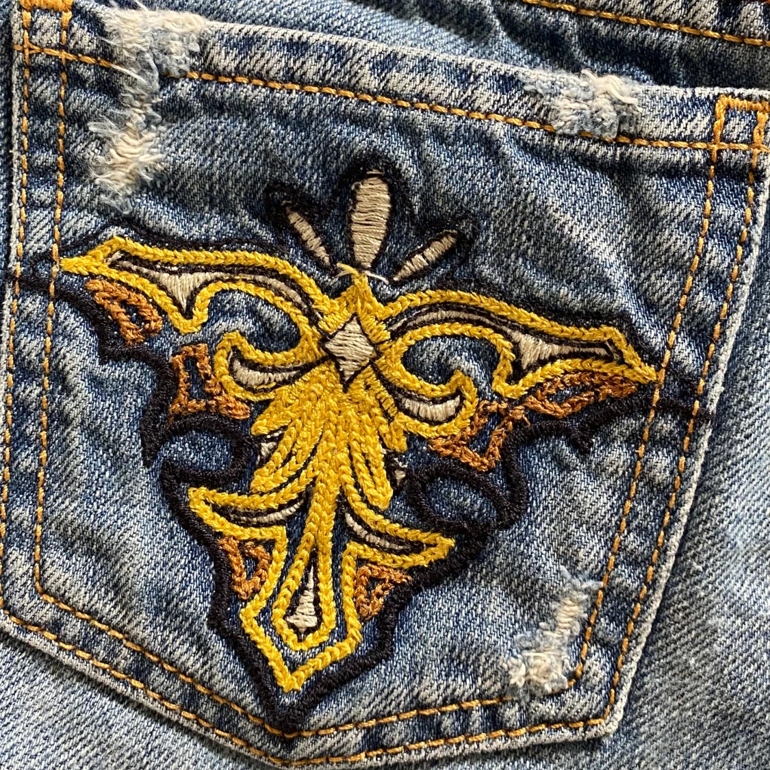 Blå jeansshorts från Take Two - 4