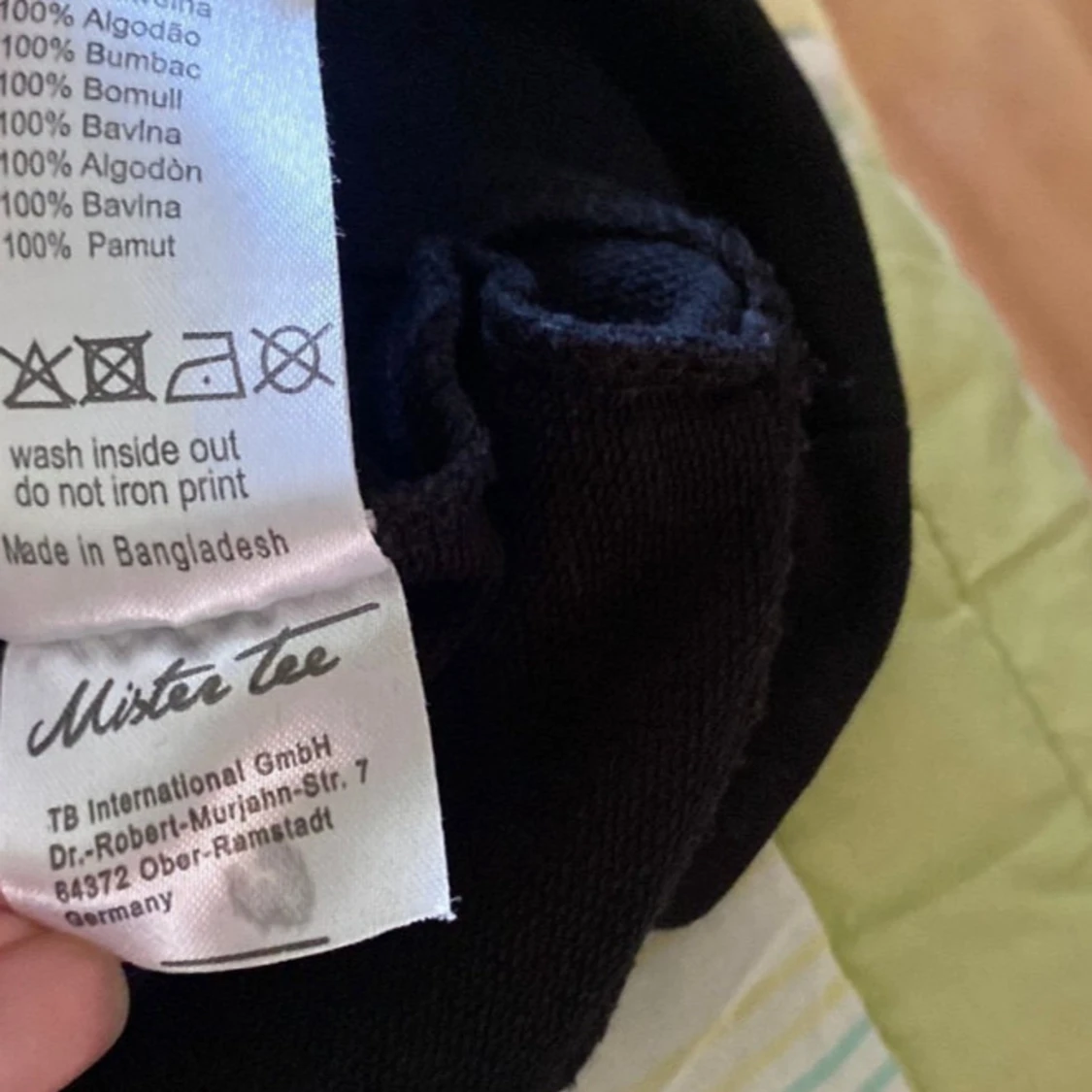 Svart sweatshirt Mister Tee M - 2