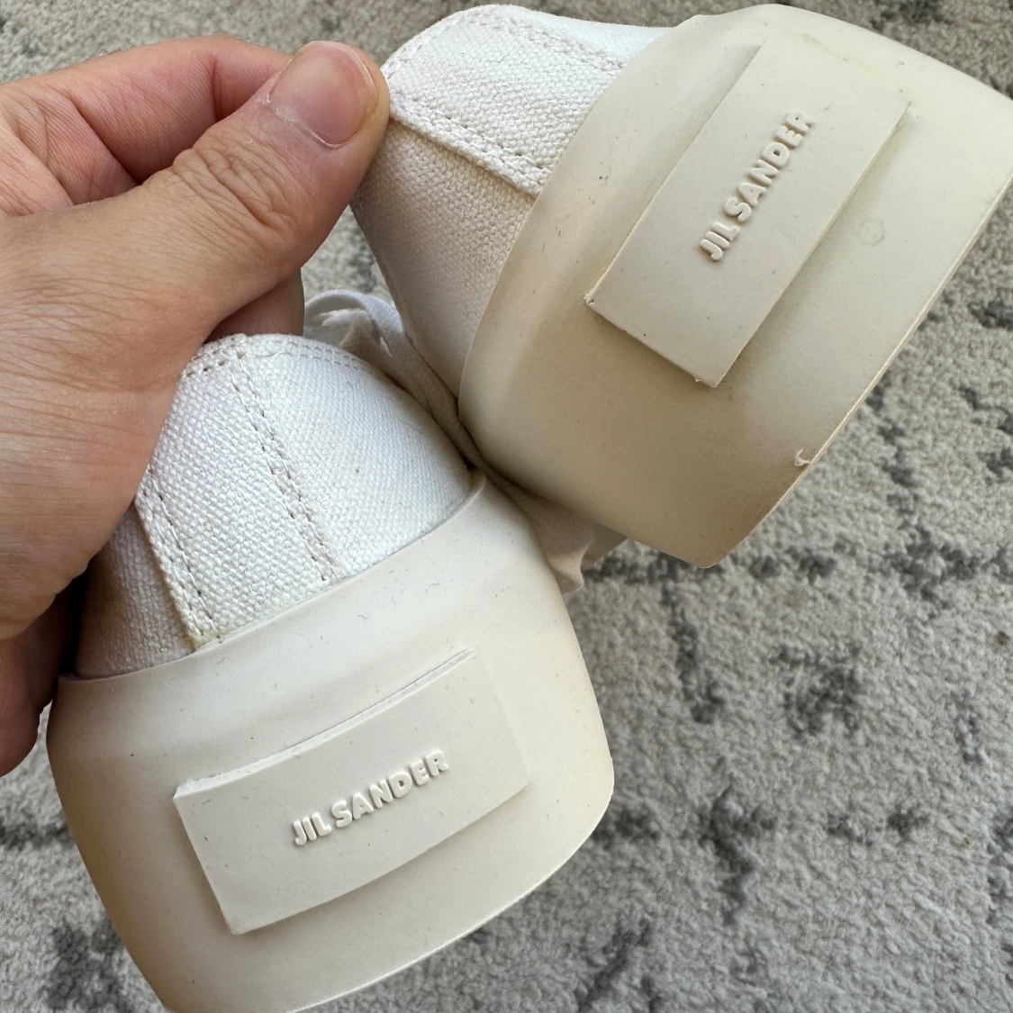 Vita sneakers från Jil Sander - 3