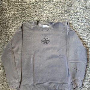 Grå sweatshirt från Topman - Säljer en stilren grå sweatshirt från Topman i storlek S.