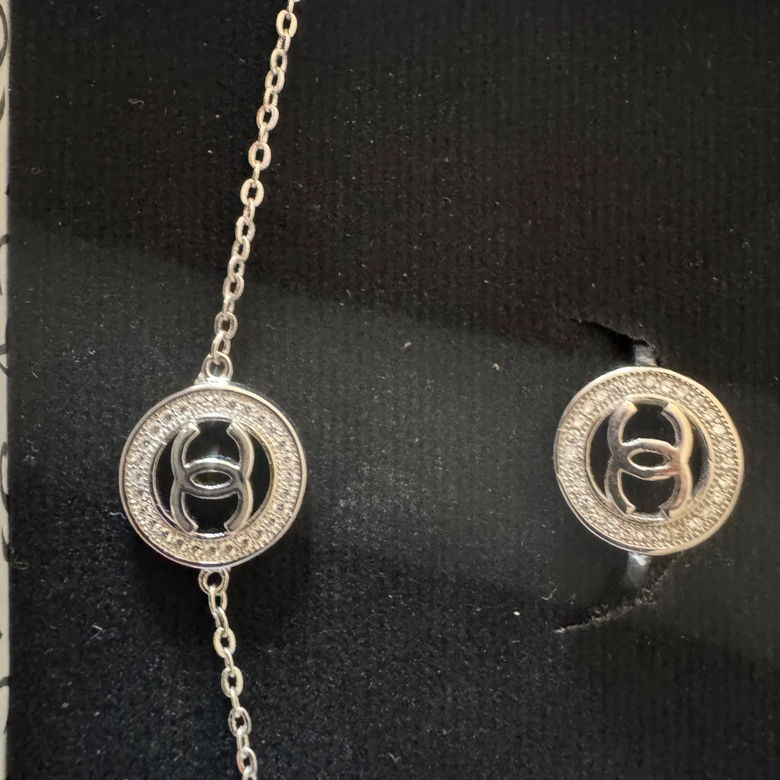 Elegant smyckeset CHANEL i silver  - 4