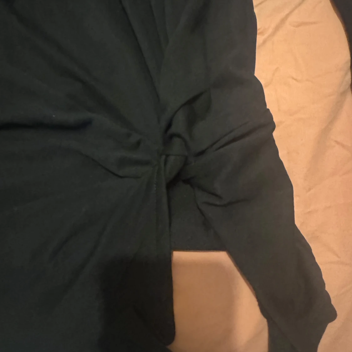 Svart tunn långärmad omelett tröja - 2