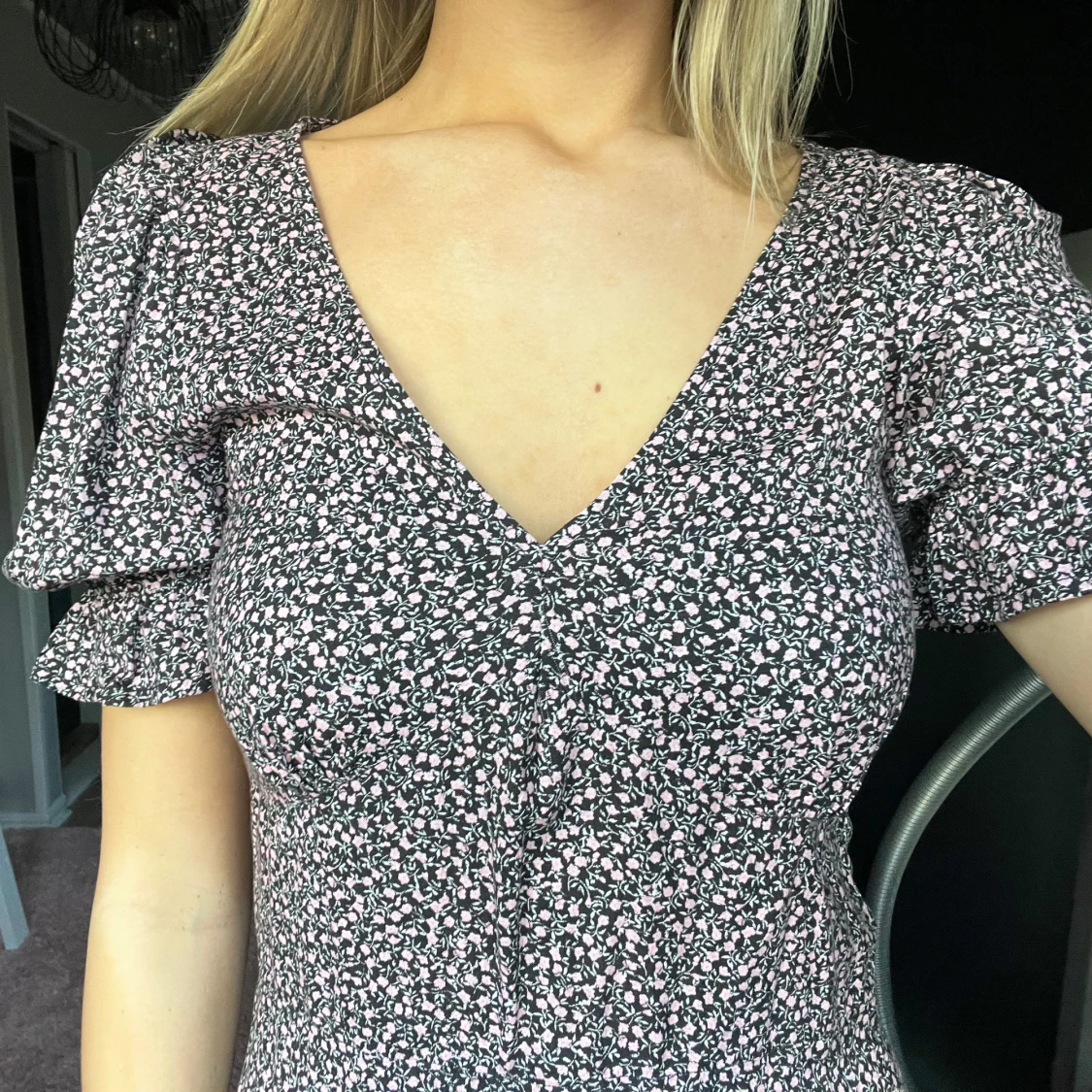 Blommig klänning från H&M  - 1