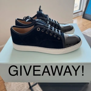 Svarta sneakers från Lanvin -  Allt ni behöver göra är att gilla detta inlägg och följa med! Vinnaren lottas 5 maj! Lycka till!🙌