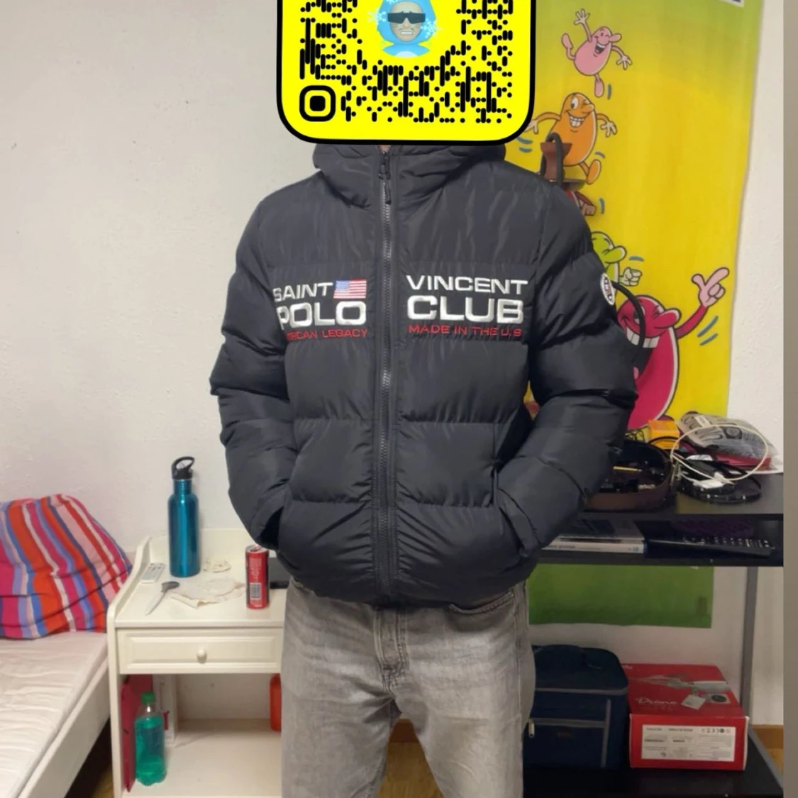 Svart pufferjacka från Saint Vincent Polo Club