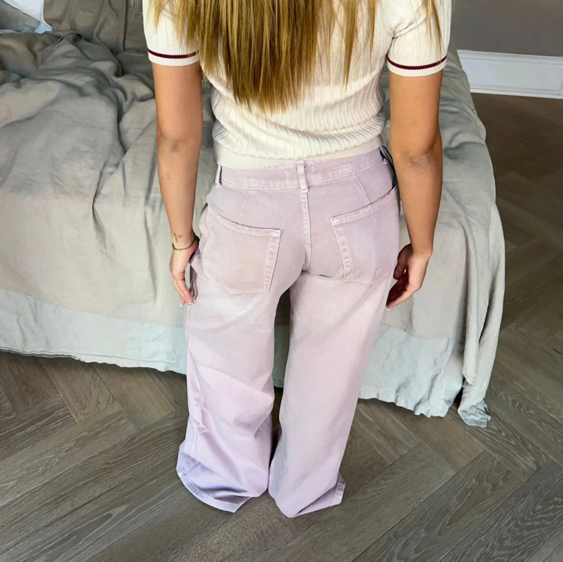 Jeans dusty pink