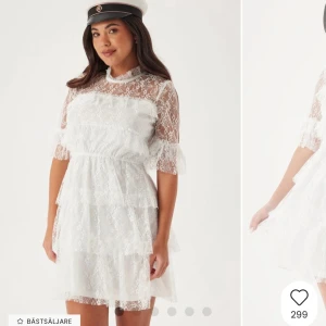 Vit spetsklänning - Vit spetsklänning från bubbleroom perfekt nu inför studenten och skolavslutningar🩷använd en gång