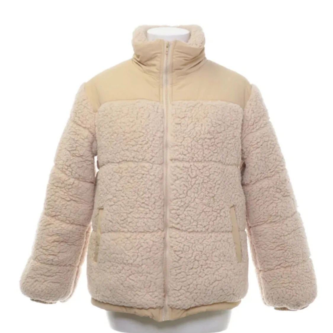 Beige teddyjacka 