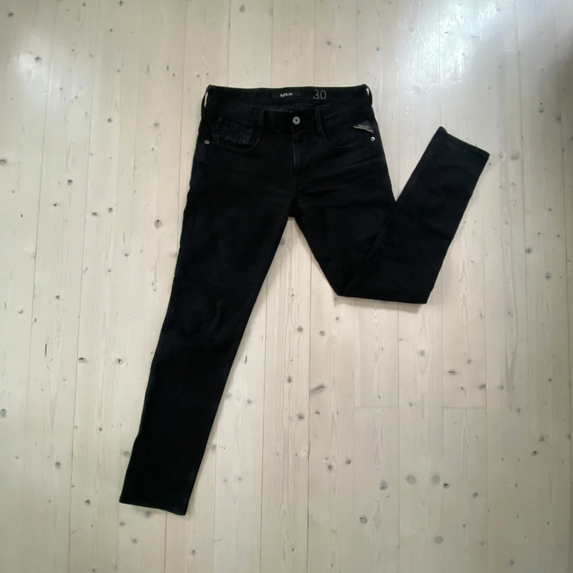 Replay svarta jeans slim fit - 3