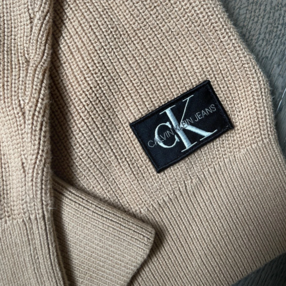 Beige stickad tröja Calvin Klein Jeans - 1