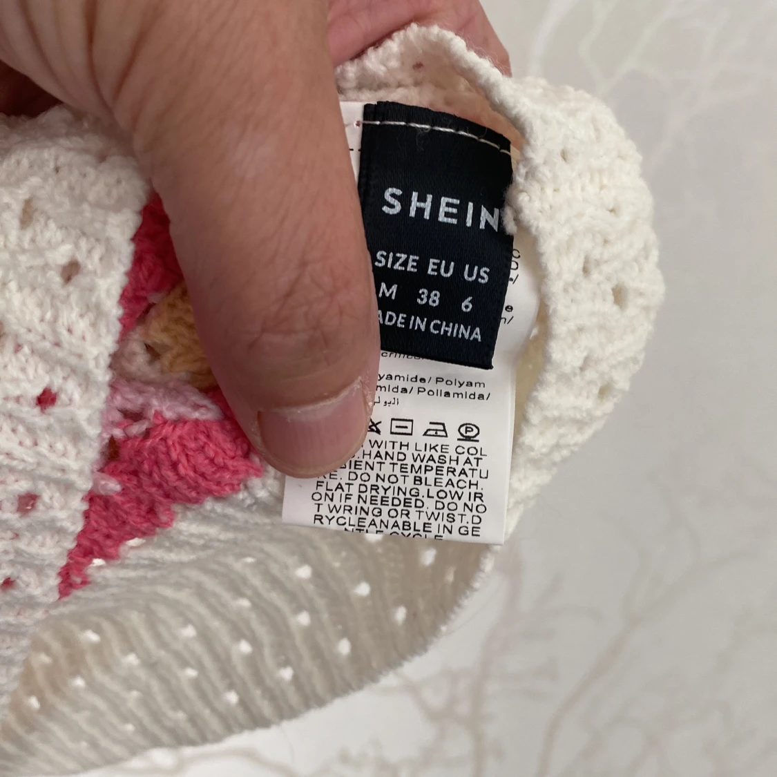 Randig stickad topp från SHEIN - 2