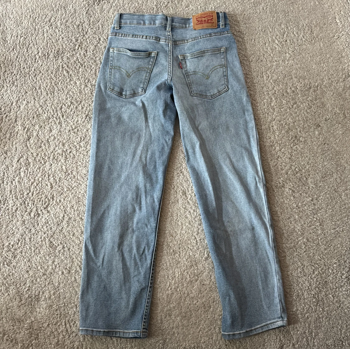 Levi's ljusblå raka jeans - 4