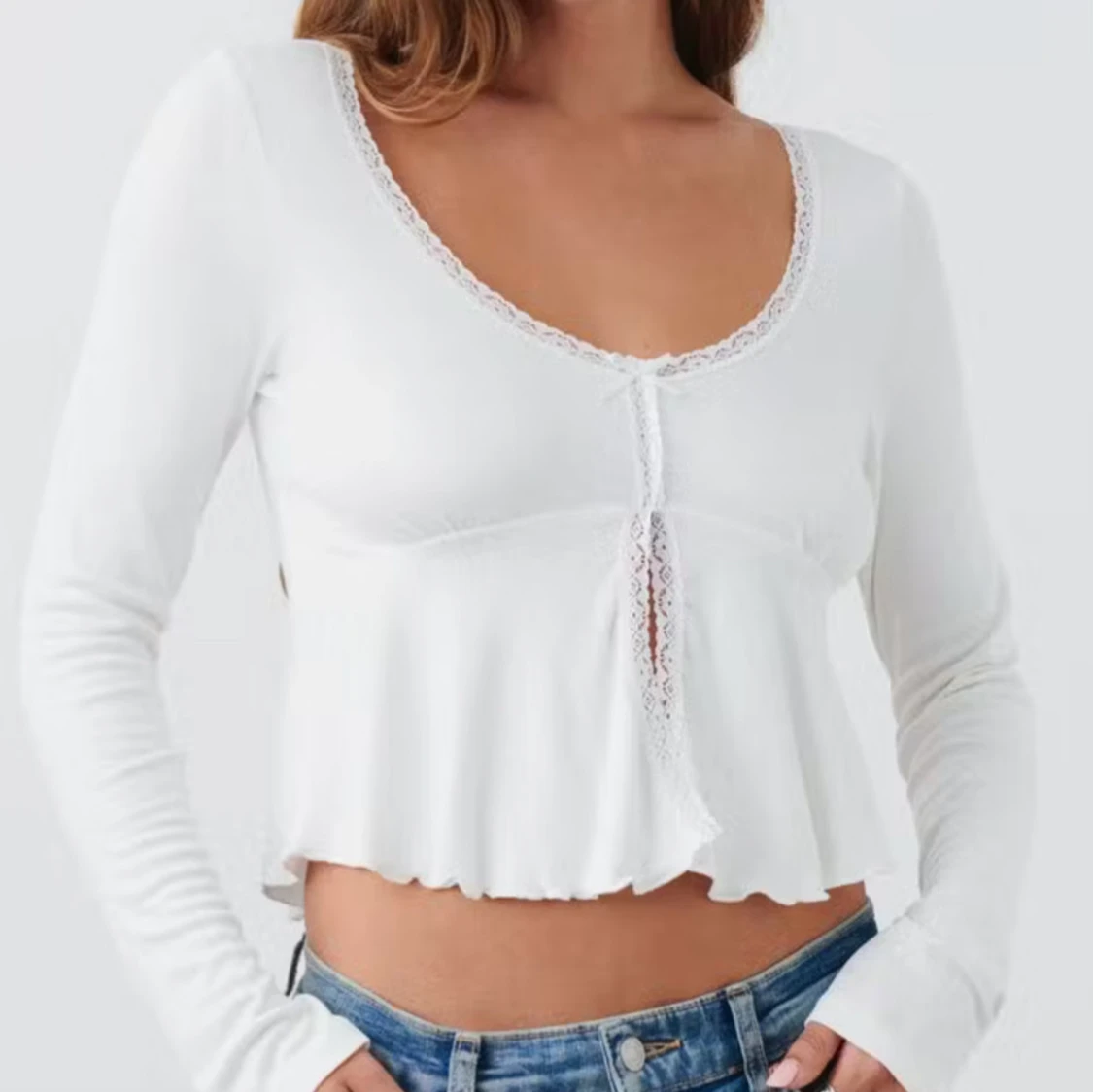 Lace detail topp - 1