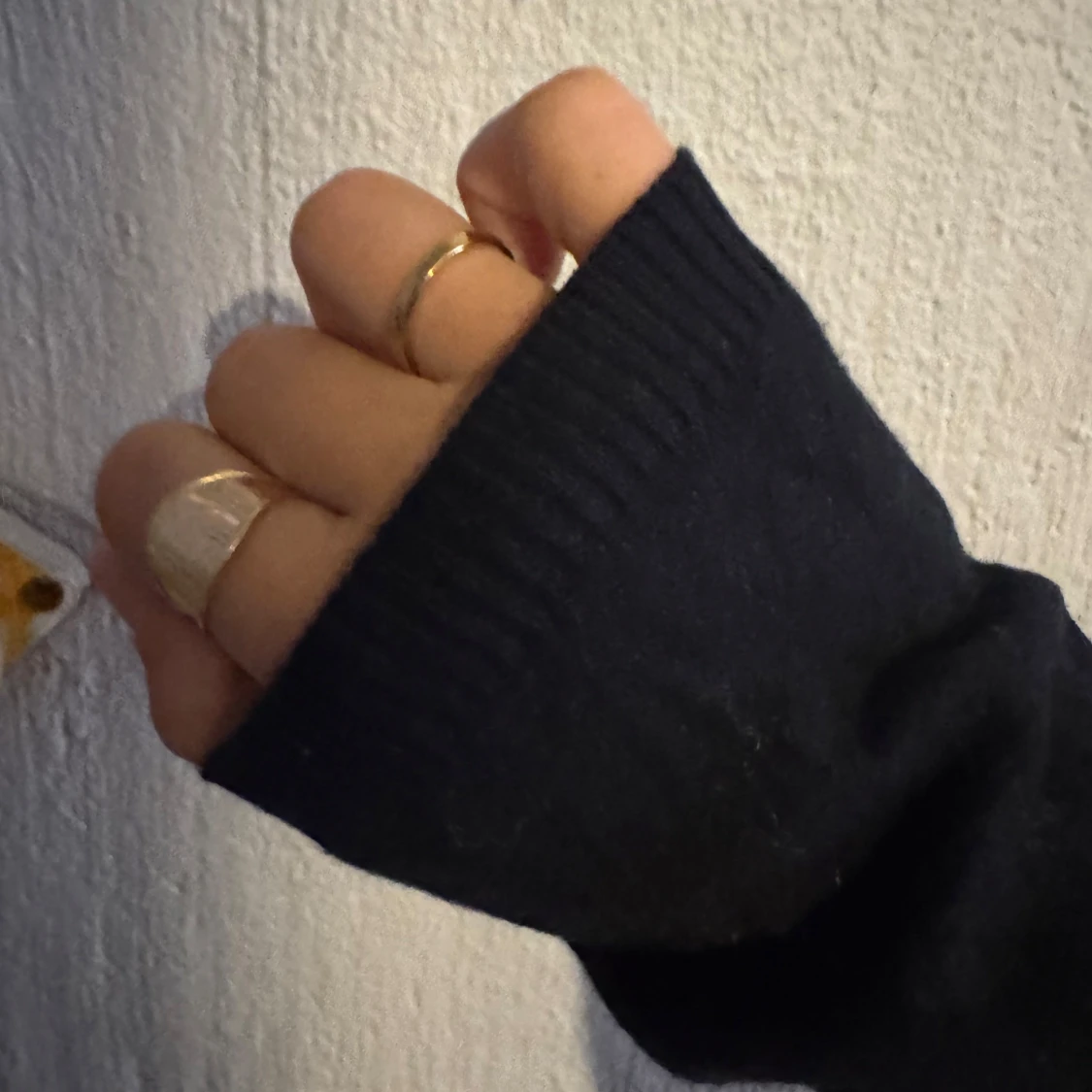 Svart cardigan jacka med knappar - 3