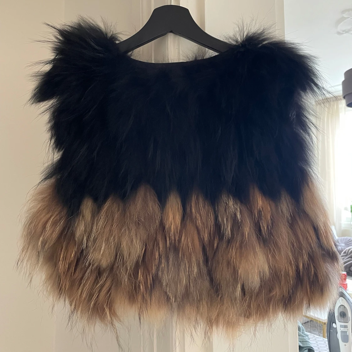 Zadig & Voltaire pälsväst svart/brun - 1