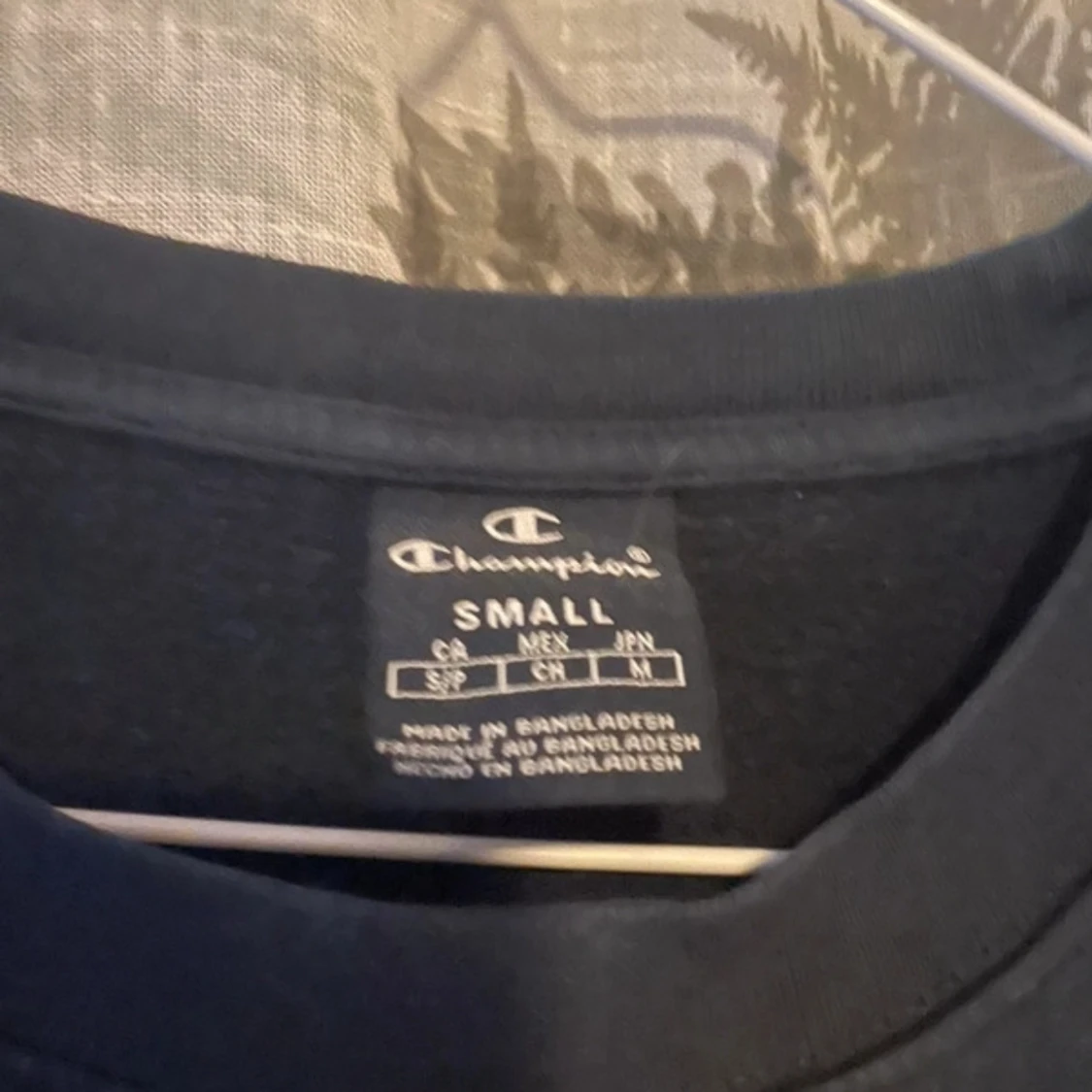 Svart Champion sweatshirt med tryck - 1