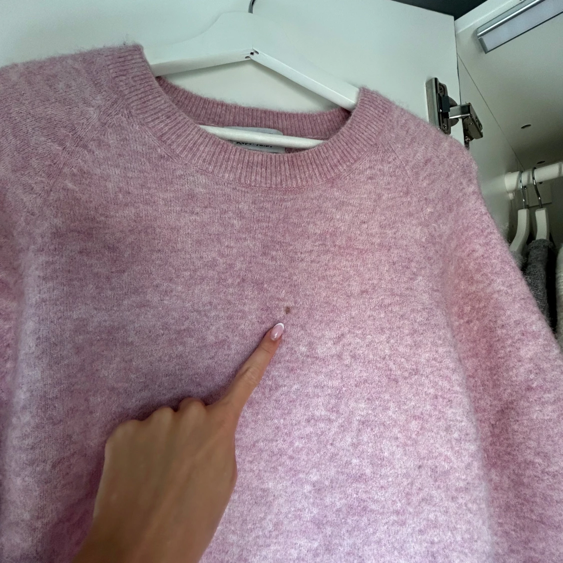 Rosa stickad tshirt - 2