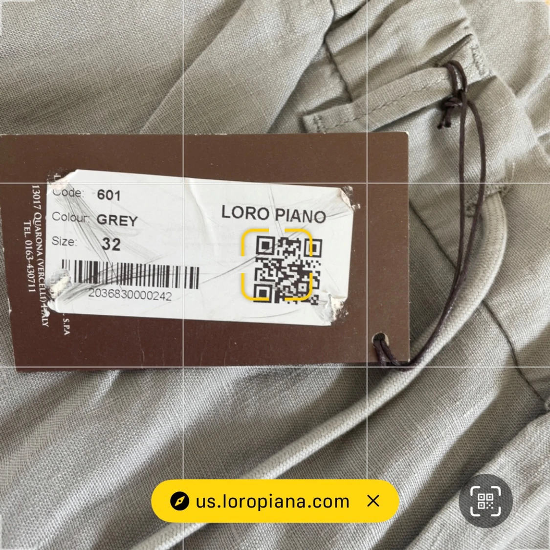 Helt nya Loro Piana Linneshorts  - 4