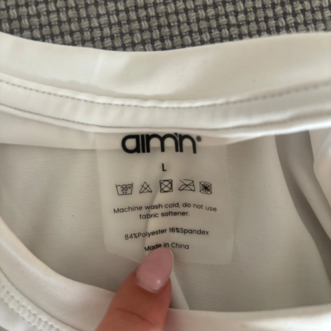 Vit tight t-shirt från Aim'n - 2