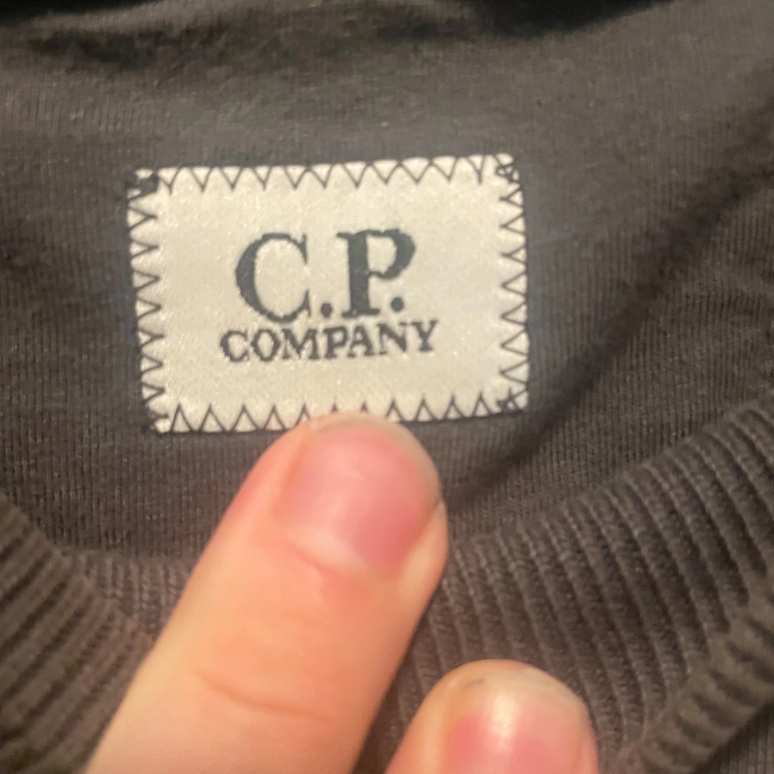 Grå sweatshirt från C.P. Company, brushed cotton - 2