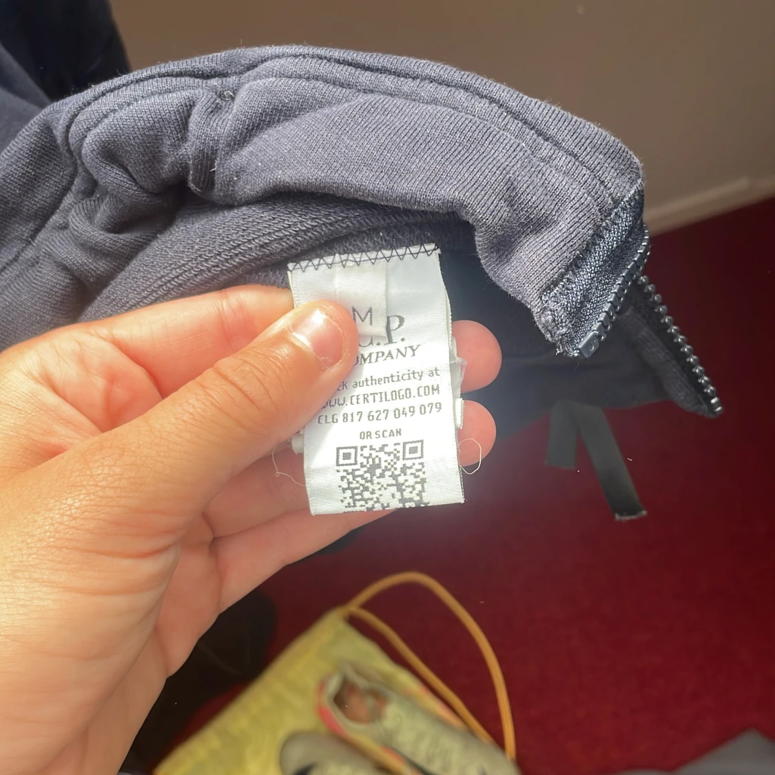 Svart C.P. Company hoodiejacka med goggles - 4