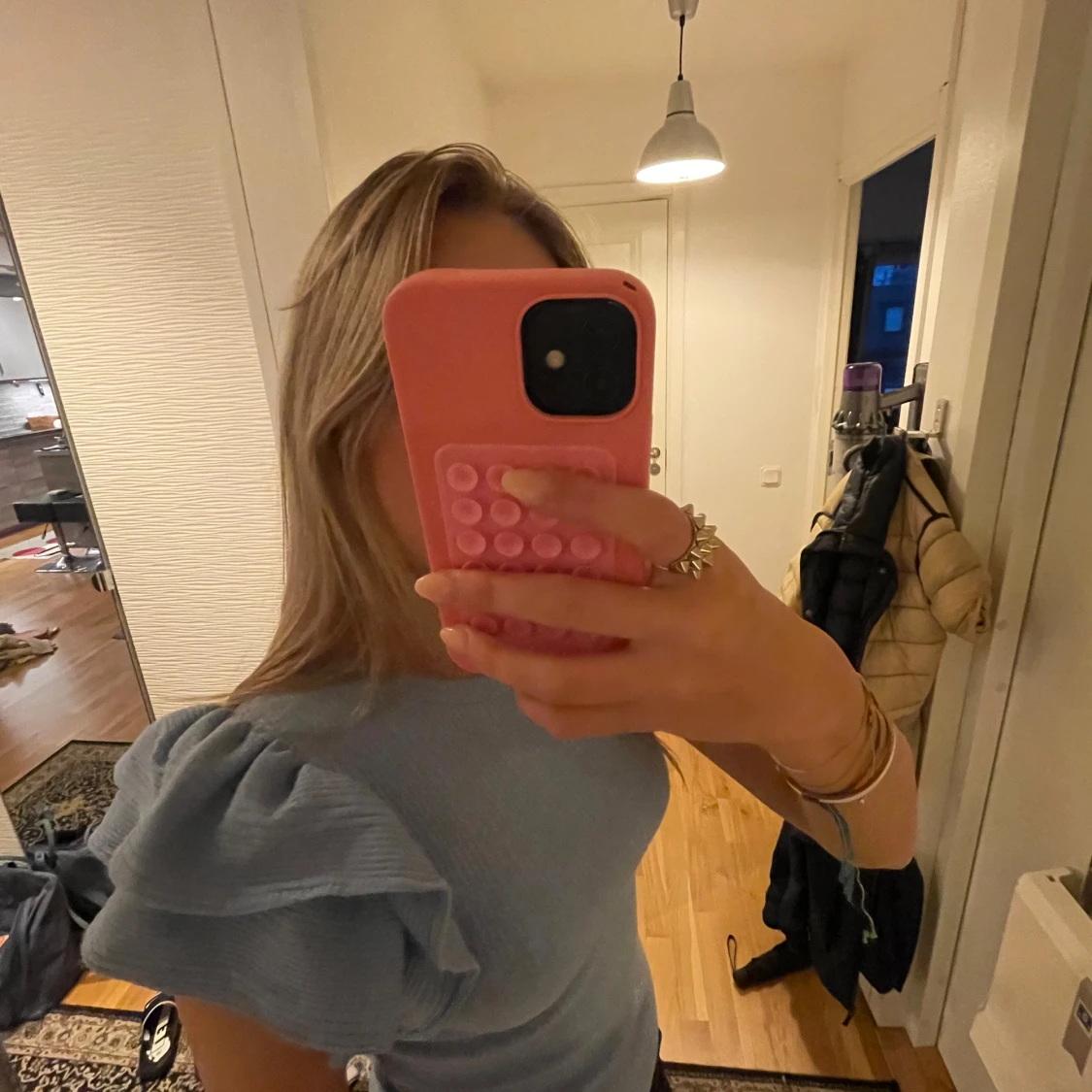 Blå volang tröja🩵 - 4