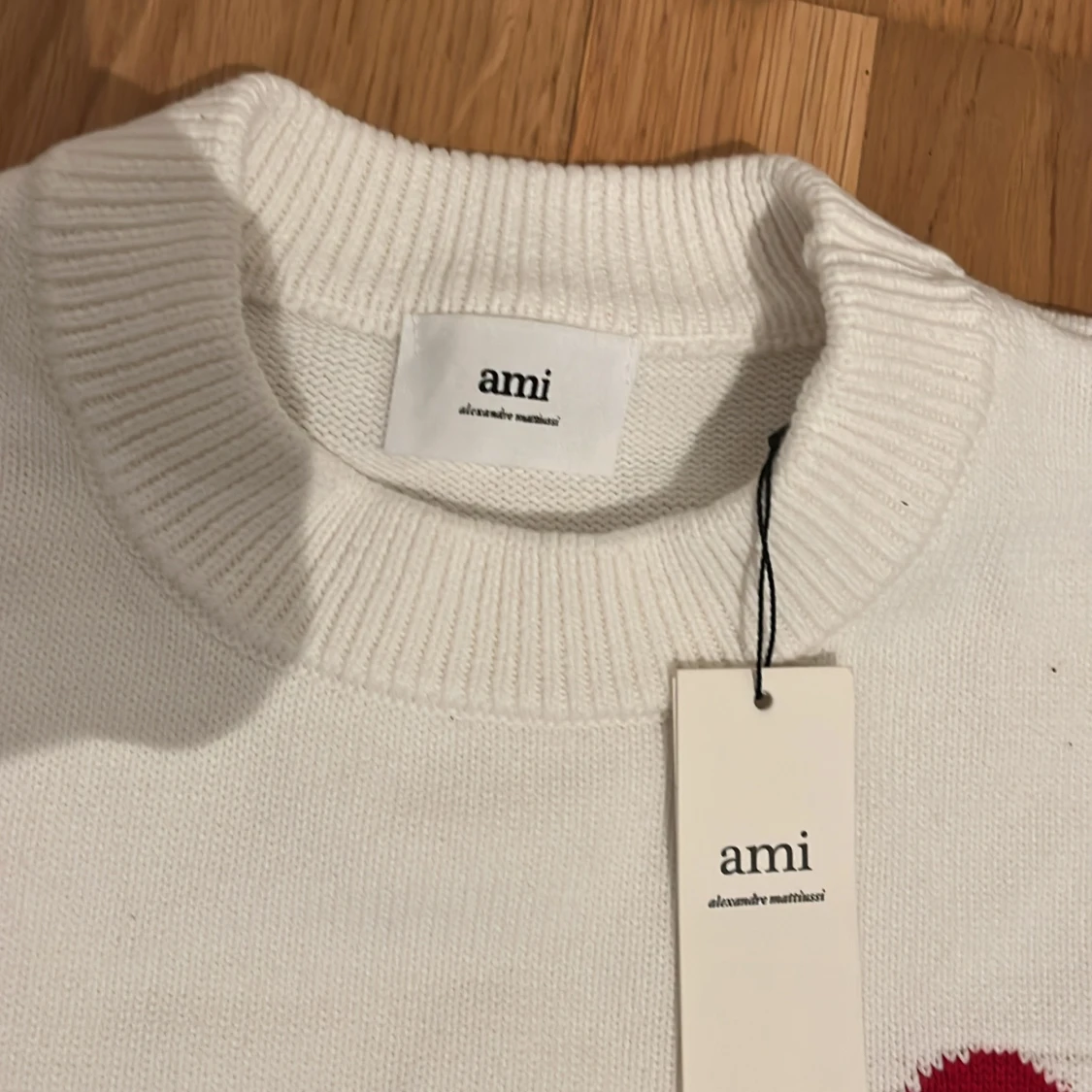 Ami Paris vit stickad tröja - 3