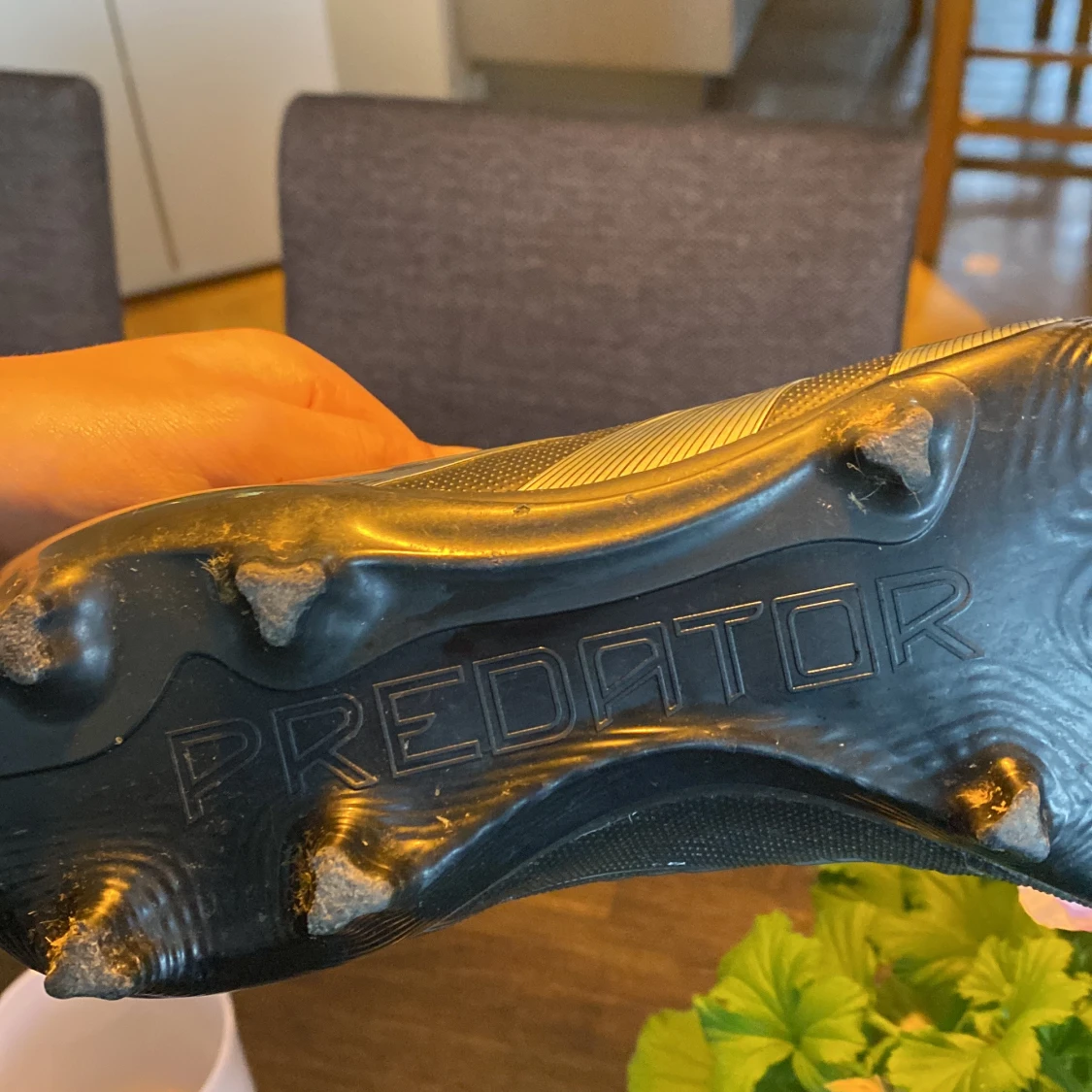 Svarta Adidas Predator fotbollsskor - 3