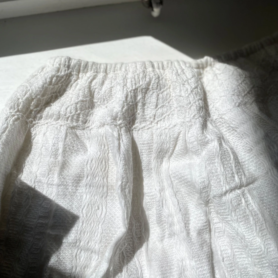 Kort volangkjol vit - 1