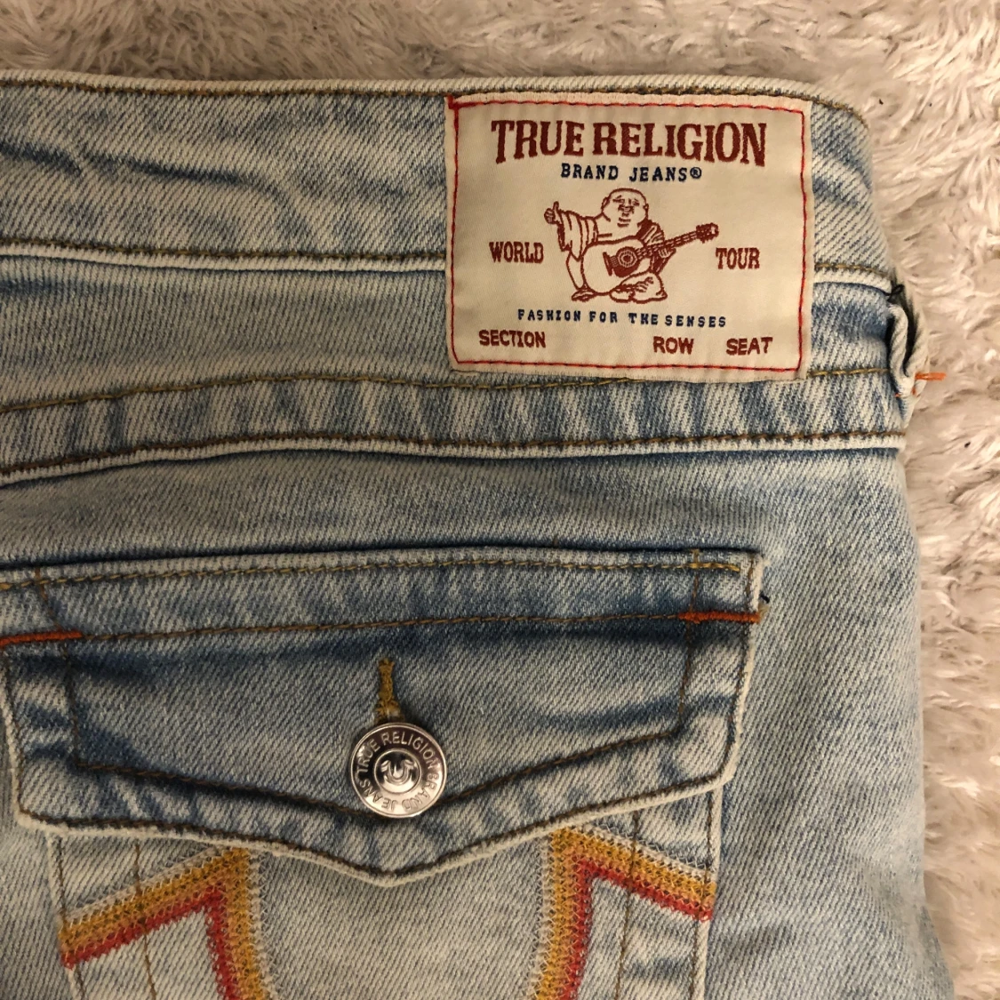 True Religion Joey Low Rise Flare Jeans - 1