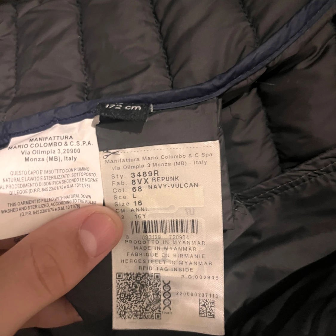 Mörkblå dunväst från Colmar - 2