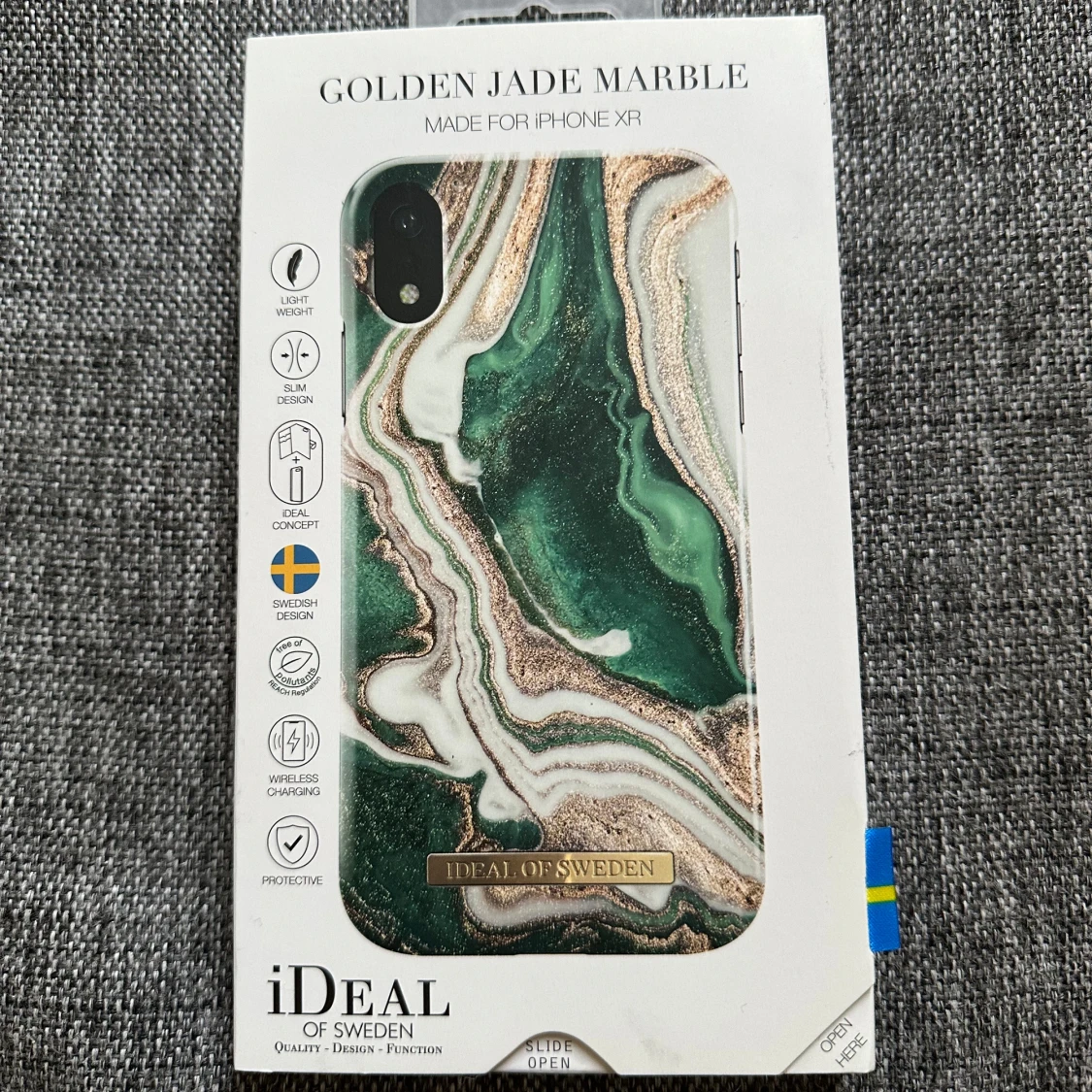 Golden Jade Marble mobilskal från iDeal of Sweden för iPhone XR