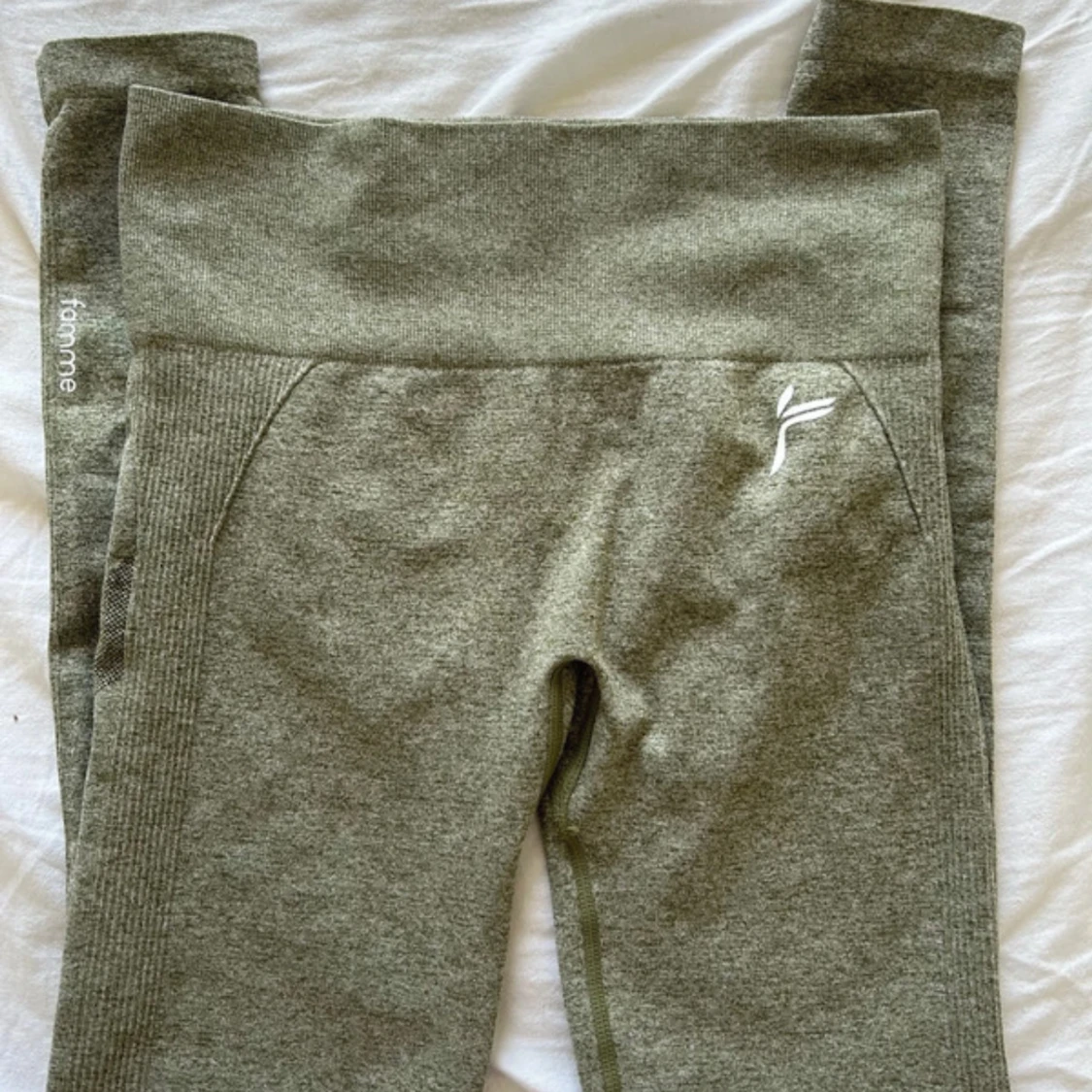 Olivgröna seamless tights - 1