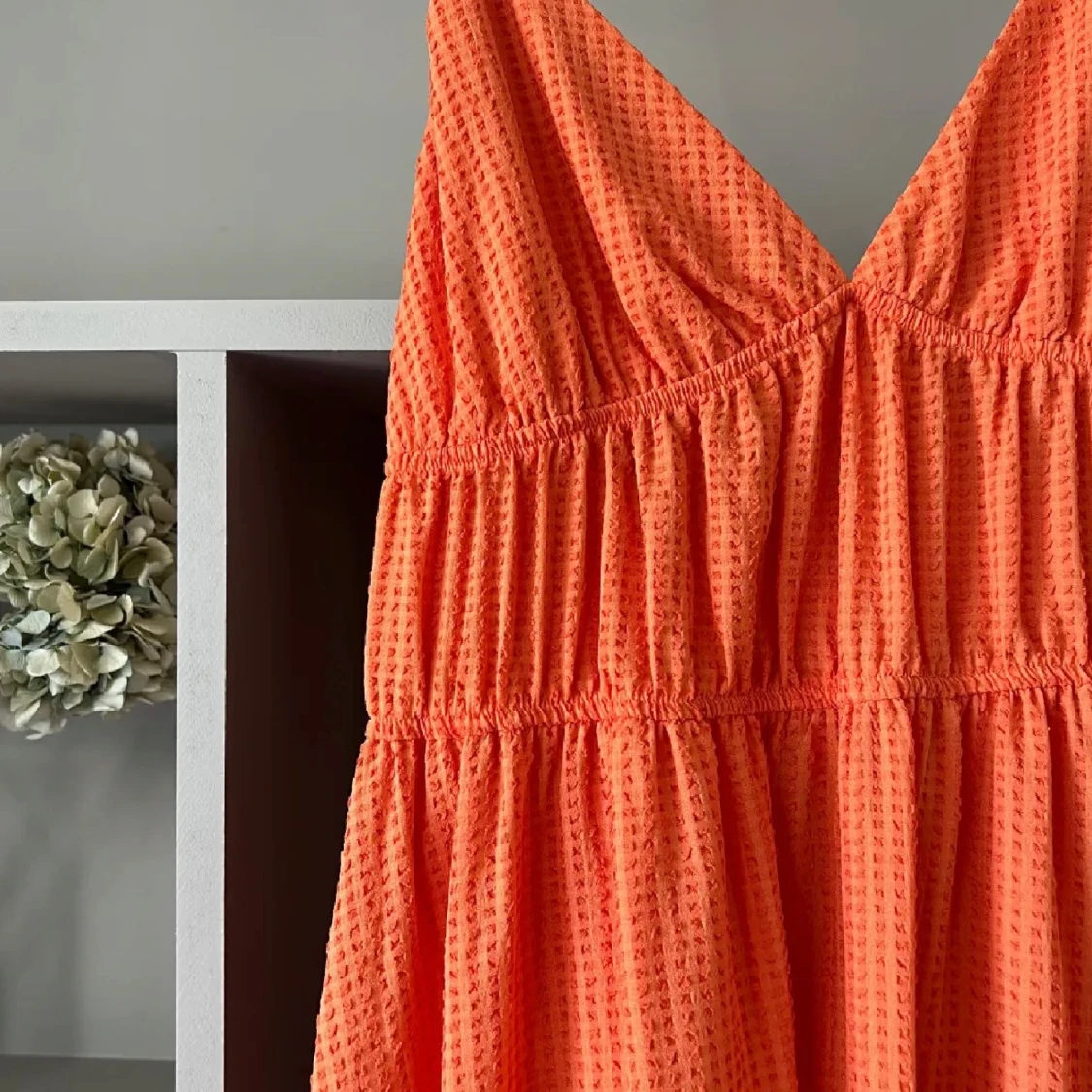 Orange långklänning  - 1